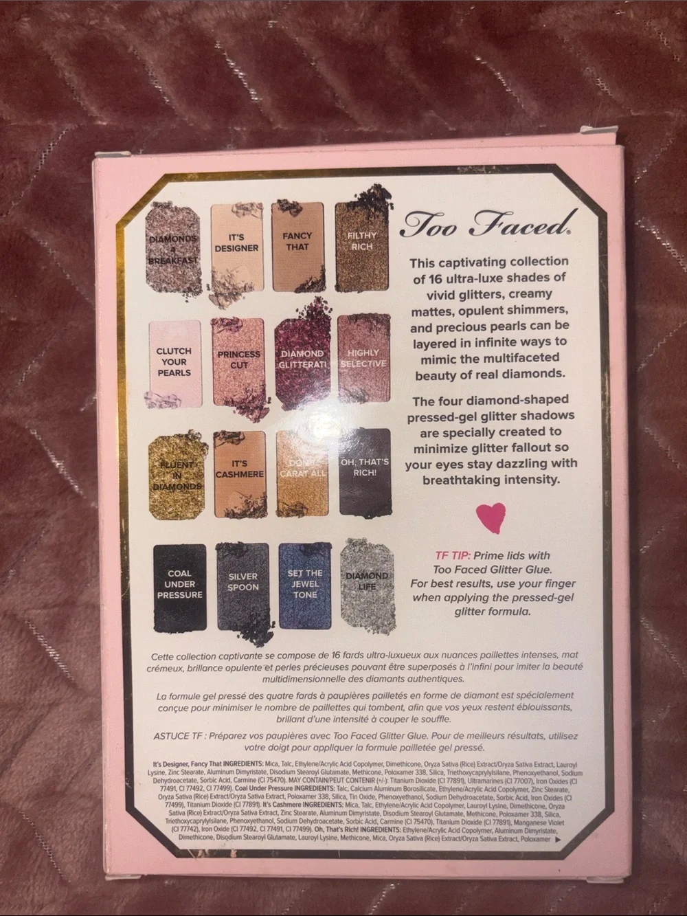 Too Faced Pretty Rich Diamond Light Eyeshadow Palette - Pink